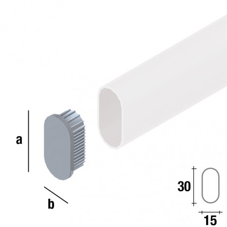 tapon cromado 30x15