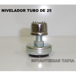 Nivelador tubo Ø 25 mm.