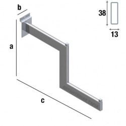 perchero escalera de 41 cm