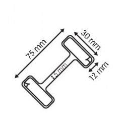 wobbler para stoper en aluminio flexible