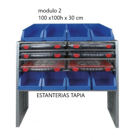 Sistemas de ordenacion para furgonetas modulo 2 - Estanterias Tapia