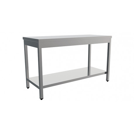 mesa de trabajo central desmontable acero inox 80*60 cm