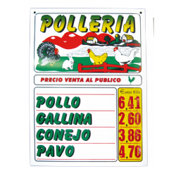 listado de precio polleria