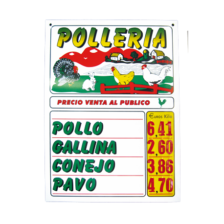 listado de precio polleria