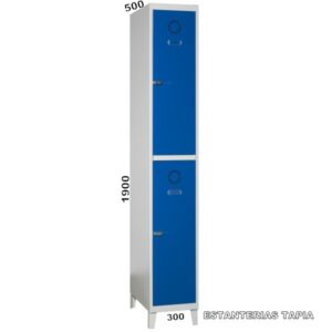 taquilla monoblok 2 puerta