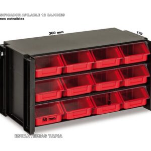 clasificador apilable 12 cajones