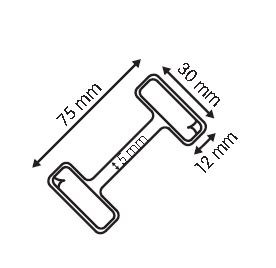 wobbler para stopper en aluminio flexible