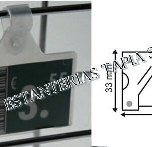 portaprecios para parrilla metalica