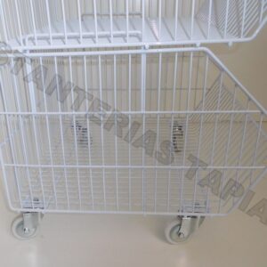 cestos apilables con ruedas