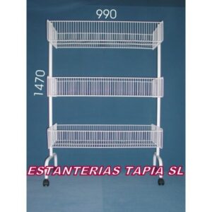 Expositor oferta 3 cestos