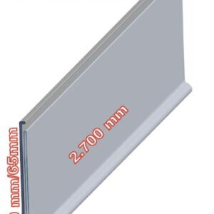 portaprecio adhesivo de 270 cm blanco