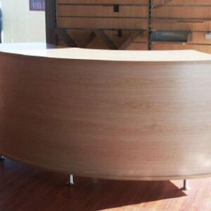 mostrador curvo tapa enrasada