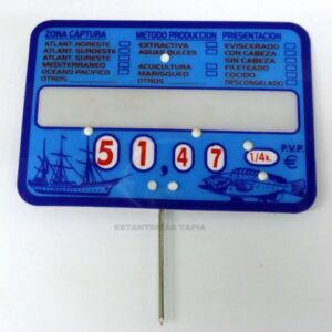 portaprecio pescaderia cantabrico