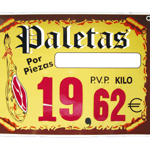 portaprecio paletas