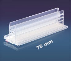 porta etiqueta con adhesivo