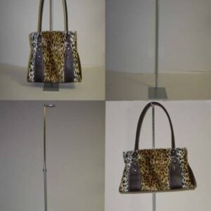 expositor bolsos plata