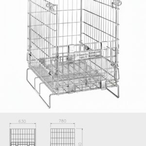 Contenedor medio plegable