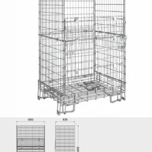 Contenedor doble plegable